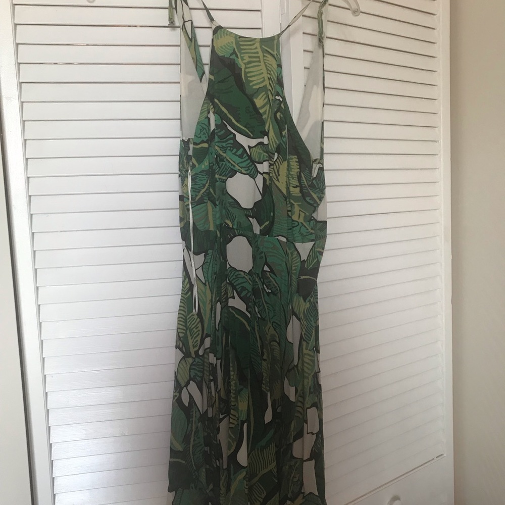 Lulus Tropical Palm Print Green Sundress - Picture 2 of 2